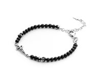 Bracelet Cesare Paciotti Man Foliage in Silver Onice JPBR2112V - JPBR2112V